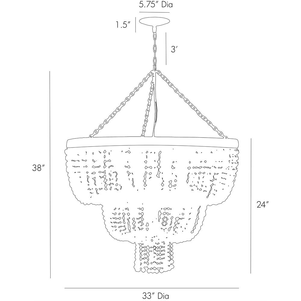 Люстра Arteriors CHAPPELLET CHANDELIER в Омске