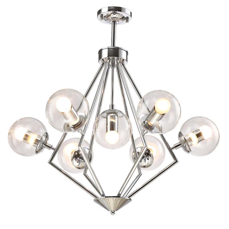 Люстра Liebaud Chandelier 7 lamp Хром в Омске | Loft Concept 