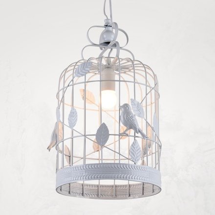 Подвесной светильник BIRDCAGE CHANDELIER Белый в Омске | Loft Concept 