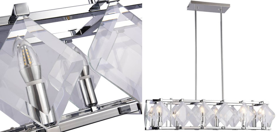 Люстра Glass Rhombus Lighting Люстра Glass Rhombus Lighting - Loft-Concept в Омске