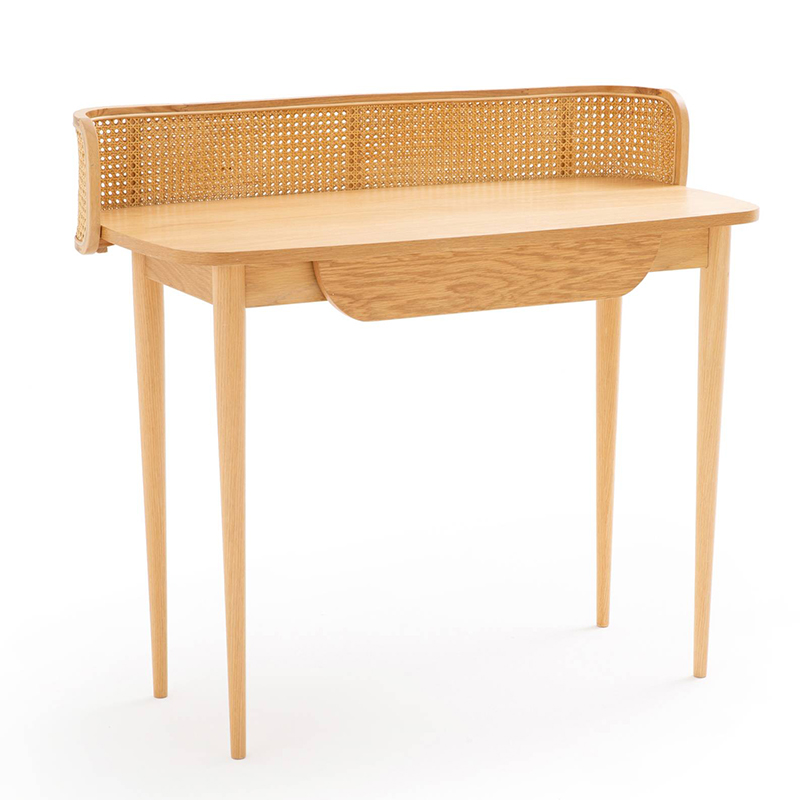 Рабочий стол Morten Wicker Table Светлый дуб в Омске | Loft Concept 