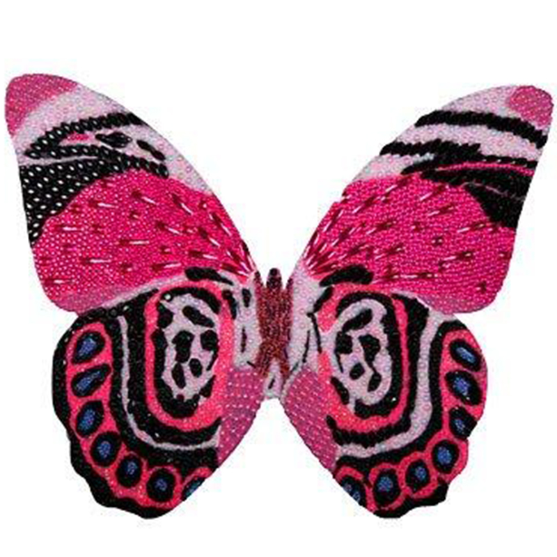 Картина "Pink and Black Mini Butterfly Cut Out" Мульти в Омске | Loft Concept 