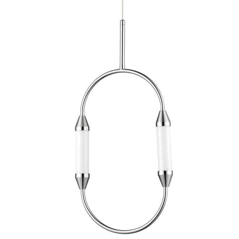 Подвесной светильник Giopato & Coombes CIRQUE Pendant Ellipse Vertical Chrome S Хром в Омске | Loft Concept 