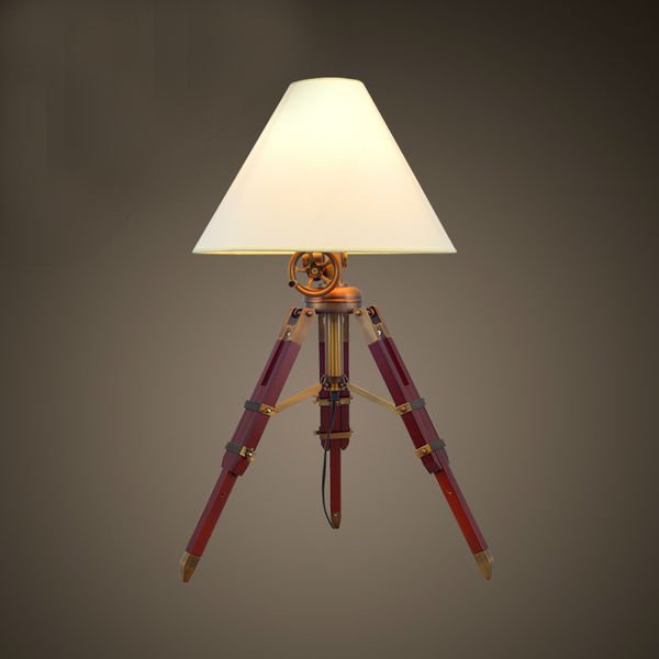 Настольная лампа Table Standing Lamp Red Бургундский красный в Омске | Loft Concept 