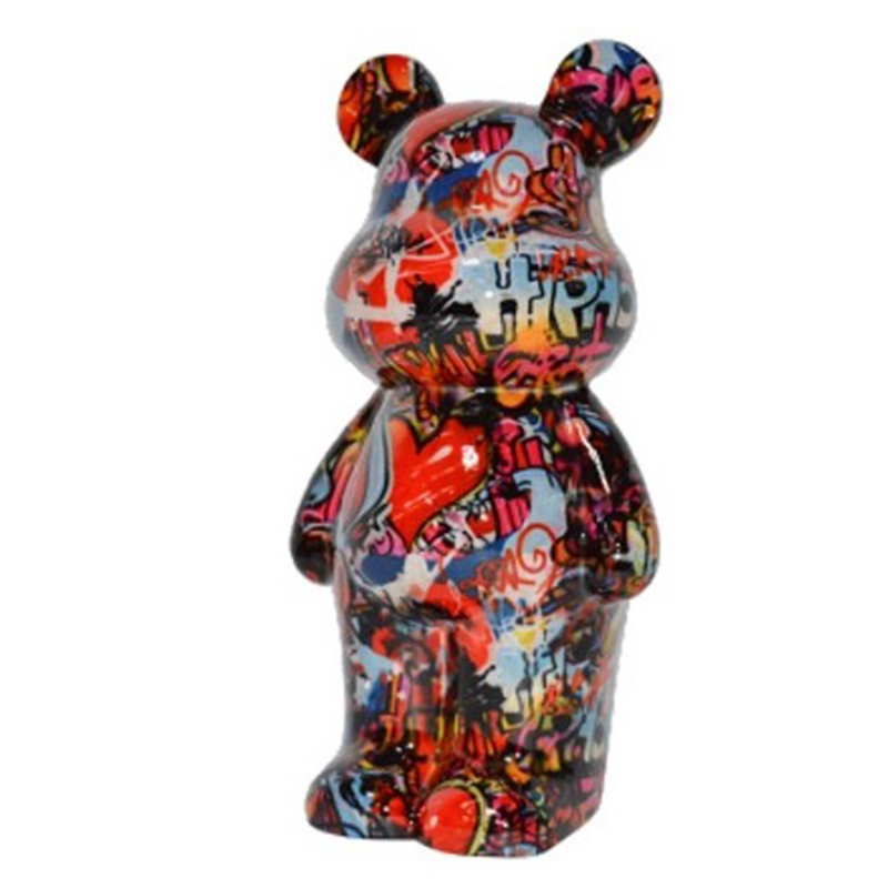 Статуэтка Graffiti Bear red Мульти в Омске | Loft Concept 