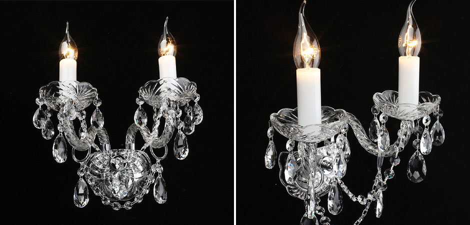 Хромовое Бра Crystal Tears  - Loft-Concept в Омске