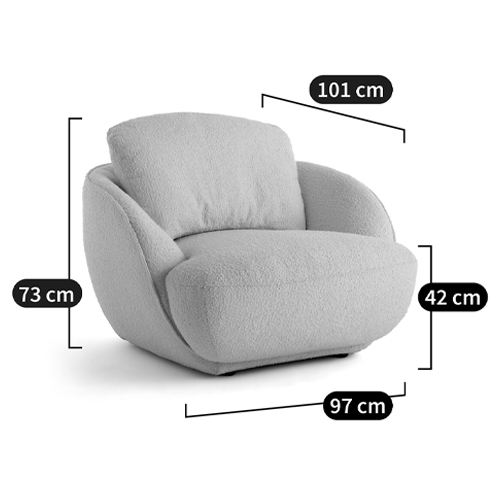 Полукруглое мягкое кресло Halle Green Armchair в Омске