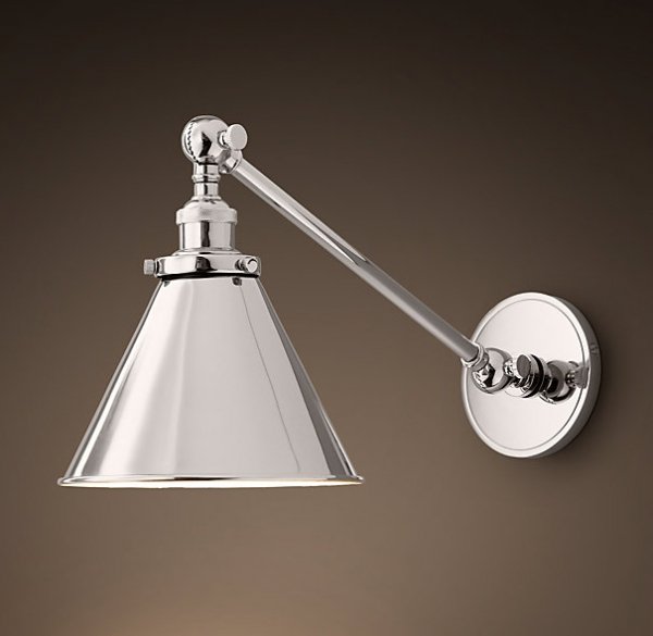 Бра 20TH C Library Single Sconce silver  в Омске | Loft Concept 