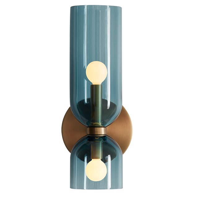 Бра Lightmaker Studio Edie Sconce Blue Медь Синий в Омске | Loft Concept 