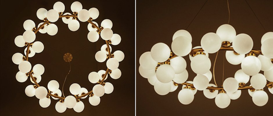 Люстра Milk Bubble Round Chandelier Люстра Milk Bubble Round Chandelier - Loft-Concept в Омске