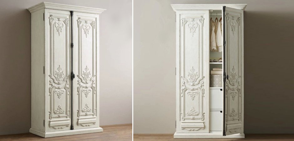 Шкаф French Distressed White Шкаф French Distressed White - Loft-Concept в Омске