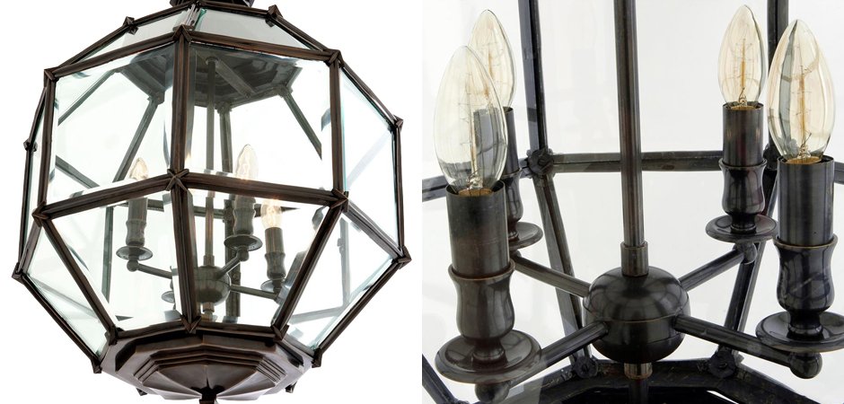 Люстра Lantern Owen Bronze M - Loft-Concept в Омске