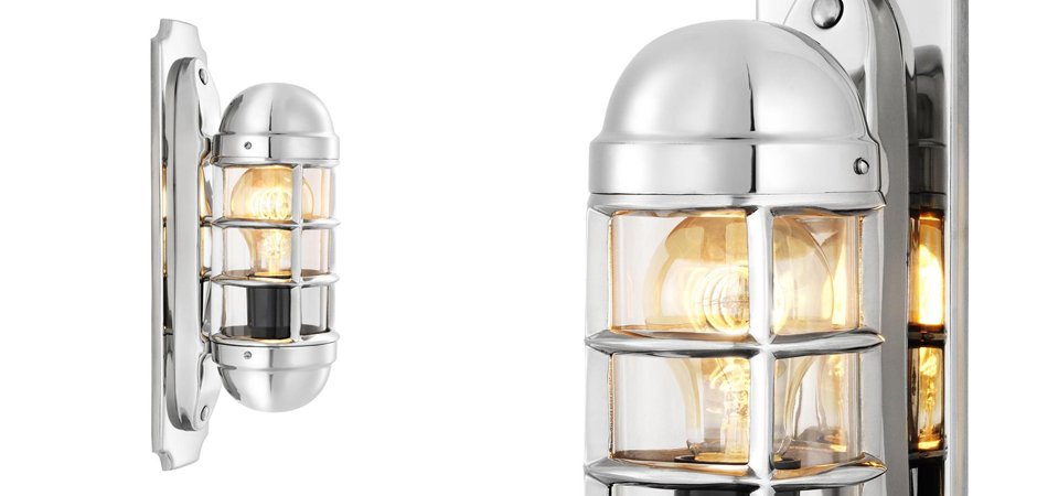 Бра Eichholtz Wall Lamp Le Caprice Nickel - Loft-Concept в Омске