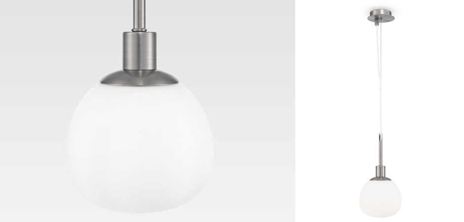 Подвесной светильник Tiepolo Ball Pendant Nickel Подвесной светильник Tiepolo Ball Pendant Nickel - Loft-Concept в Омске