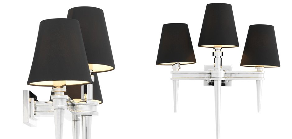 Бра Wall Lamp Waterloo Triple Nickel Бра Wall Lamp Waterloo Triple Nickel - Loft-Concept в Омске