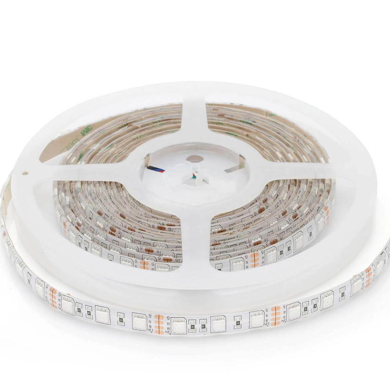 Светодиодная влагозащищенная лента 14,4W/m 60Led/m 5050SMD разноцветная 1M Белый в Омске | Loft Concept 