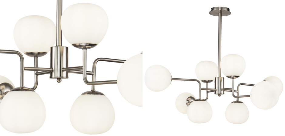 Люстра Tiepolo Ball Chandelier Nickel 8 Люстра Tiepolo Ball Chandelier Nickel 8 - Loft-Concept в Омске