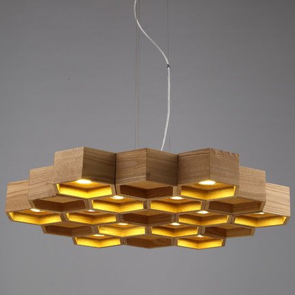 Люстра Honeycomb 12 Loft Wooden Ecolight  в Омске | Loft Concept 