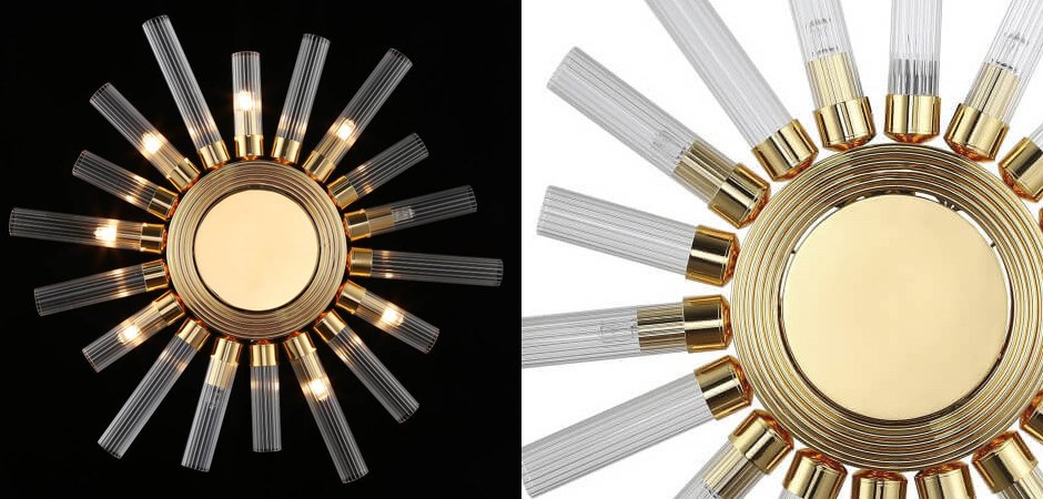 БРА Art Deco Sun Light Ceiling БРА Art Deco Sun Light Ceiling - Loft-Concept в Омске