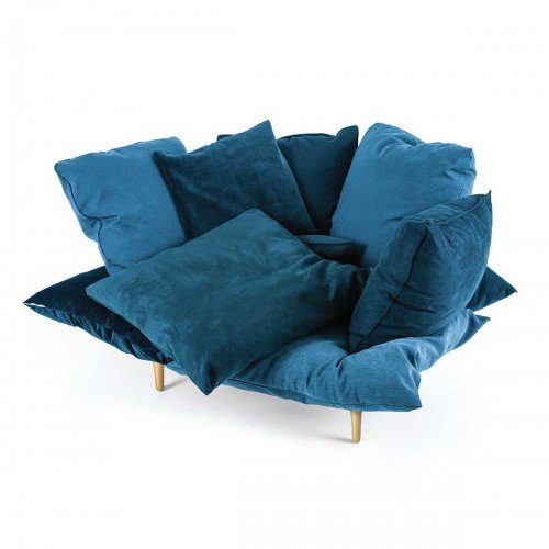 Кресло Seletti Armchair Comfy Turquoise Синий в Омске | Loft Concept 