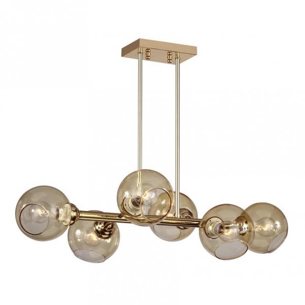 Люстра Glass Bubble Chandelier Brass Латунь в Омске | Loft Concept 