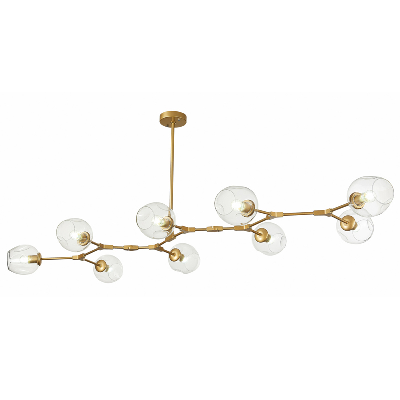 Люстра Branching Bubble Chandelier 9 gold Золотой в Омске | Loft Concept 