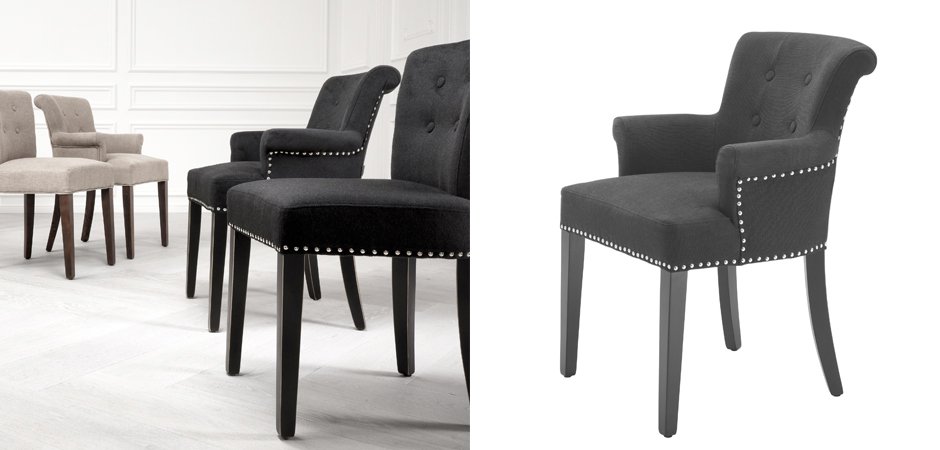 Стул Eichholtz Dining Chair Key Largo With Arm Стул Eichholtz Dining Chair Key Largo With Arm - Loft-Concept в Омске