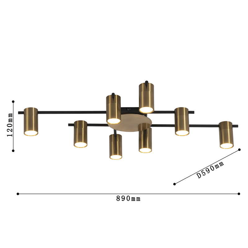 Потолочный светильник Tribes Chandelier Gold в Омске