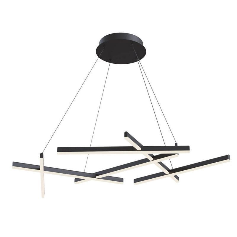 Люстра Smeragde Light Chandelier black Черный в Омске | Loft Concept 