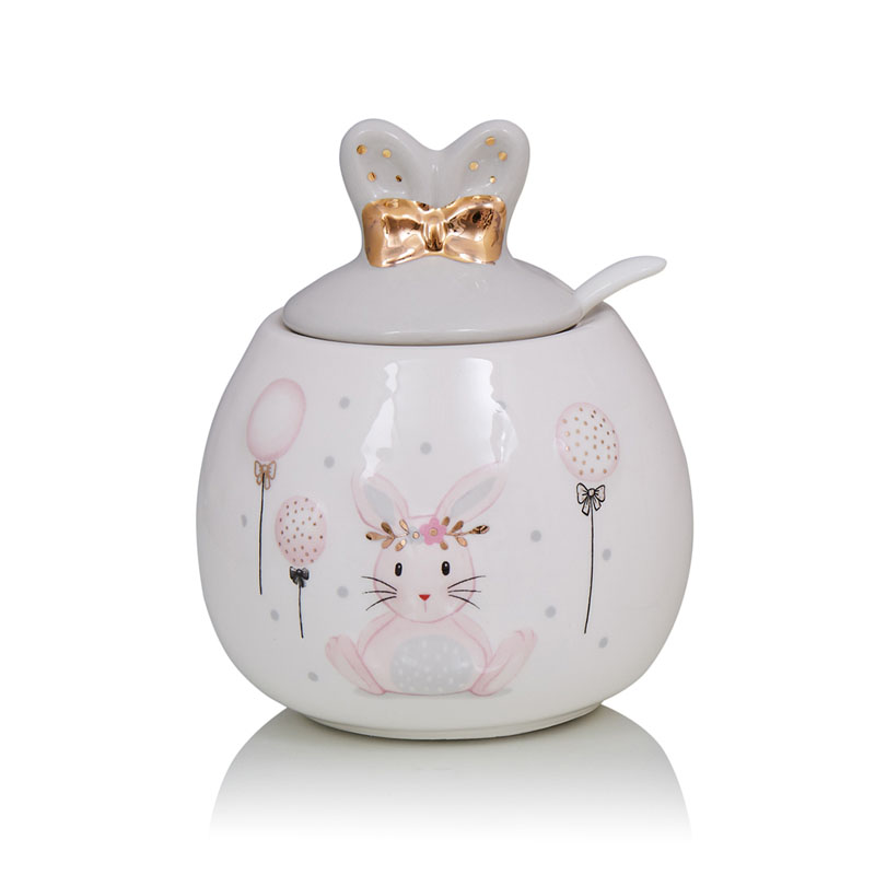 Ваза Kids Vase Bunny III Розовый пастельный Серый в Омске | Loft Concept 