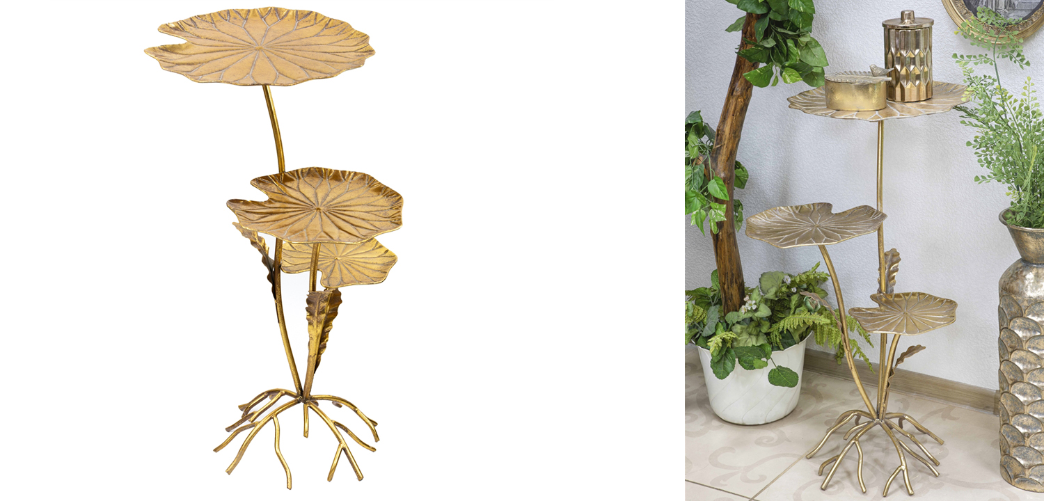 Приставной стол Lily Leaves Side Table - фото