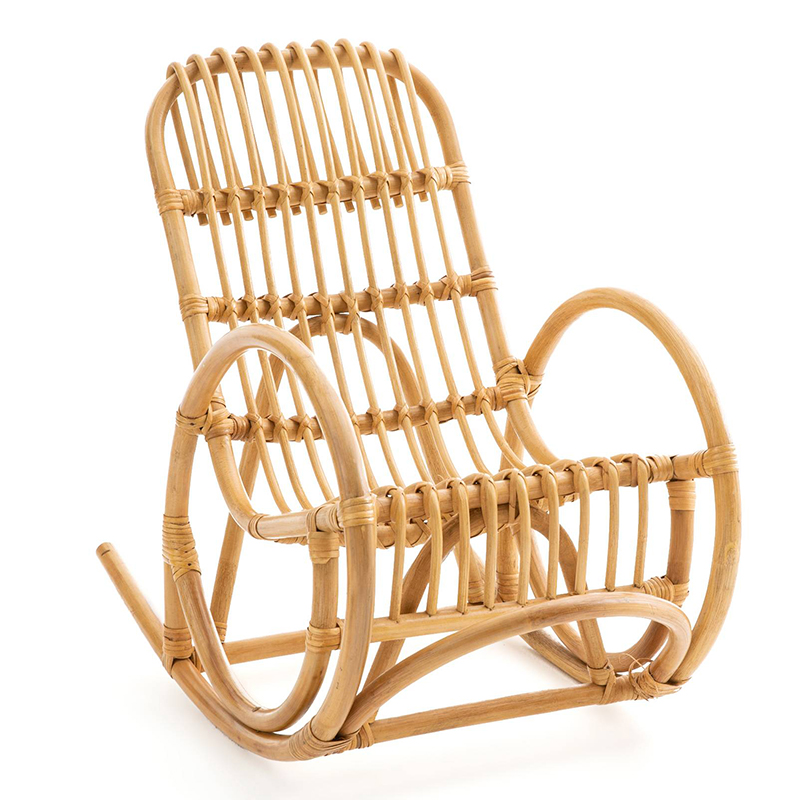 Детское кресло-качалка Wicker Baby Rocking Chair Бежевый в Омске | Loft Concept 