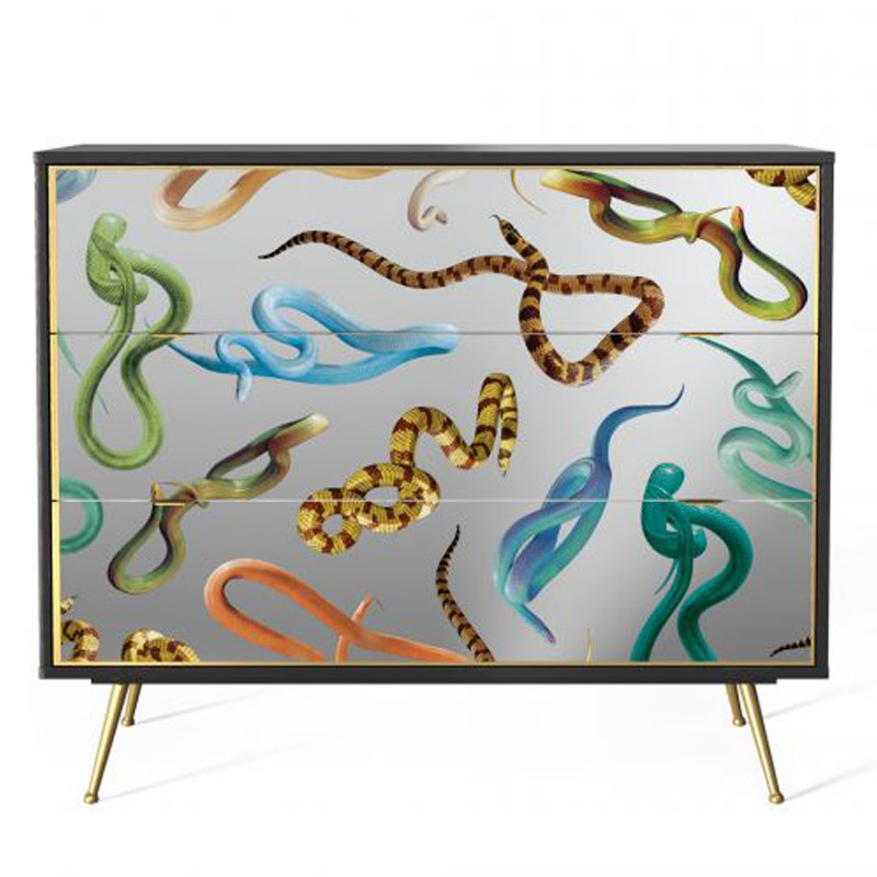 Комод Seletti Chest of Three Drawers Snakes Мульти в Омске | Loft Concept 