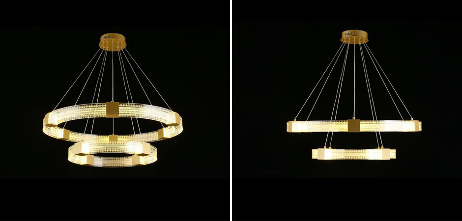 Люстра Два Кольца Ring Horizontal Ornament Meander 2 Люстра Два Кольца Ring Horizontal Ornament Meander 2 - Loft-Concept в Омске