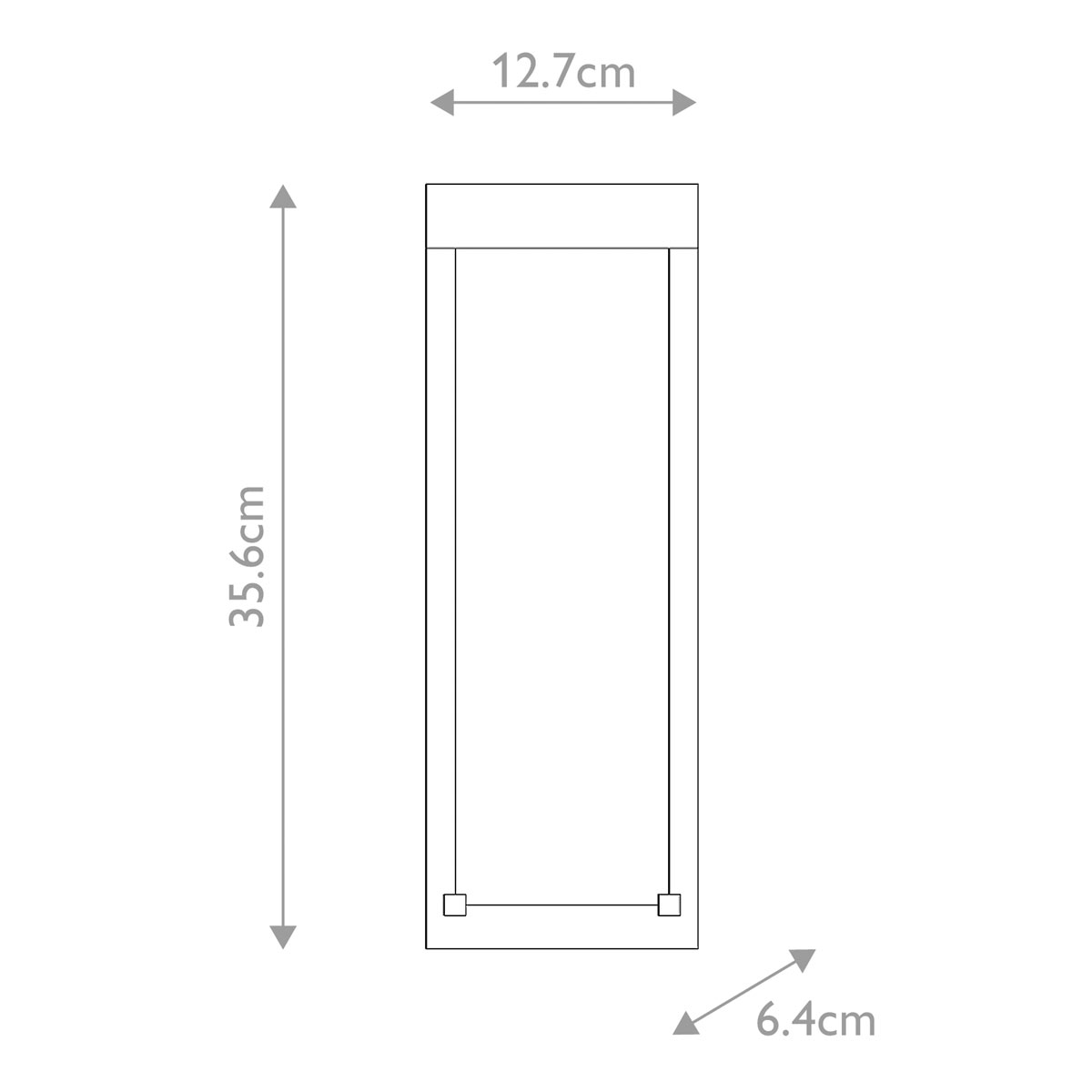 Настенный фонарь уличный прямоугольный черного цвета со стеклом с пузырьками Eurofase в Омске