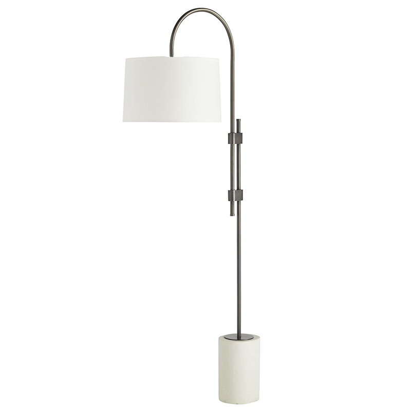 Торшер Arteriors ILY FLOOR LAMP Темная бронза Белый в Омске | Loft Concept 