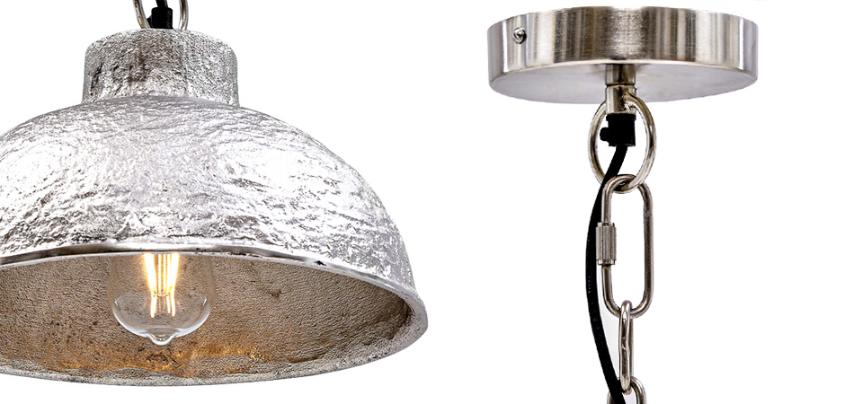 Подвесной светильник Rough Silver Pendant II Подвесной светильник Rough Silver Pendant II - Loft-Concept в Омске