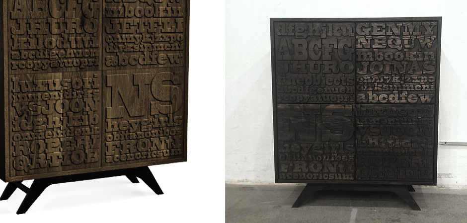 Комод с буквами I’READ - Loft-Concept в Омске