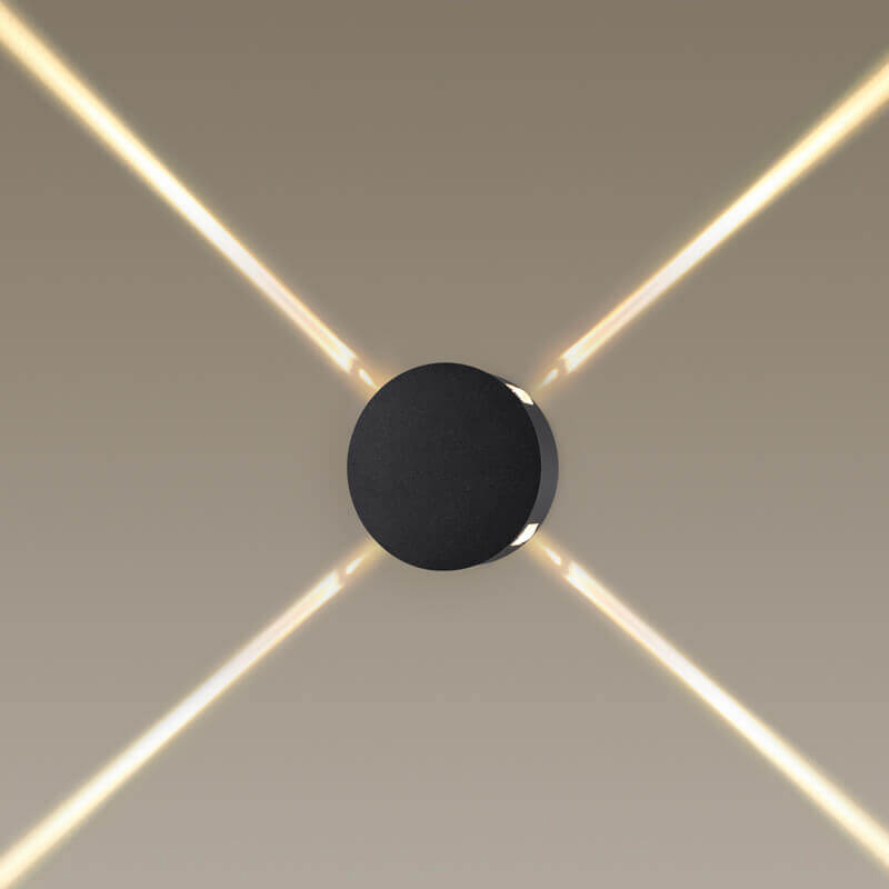 Спот Jedi Beam Sconce Circle black Черный в Омске | Loft Concept 