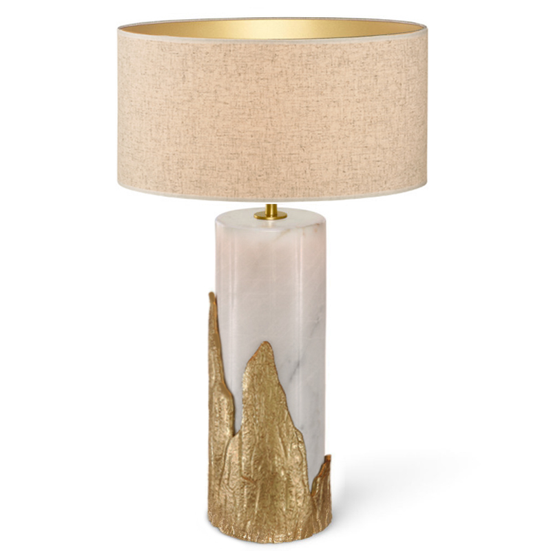 Настольная лампа Amber TABLE LAMP Ginger and Jagger Золотой Белый в Омске | Loft Concept 