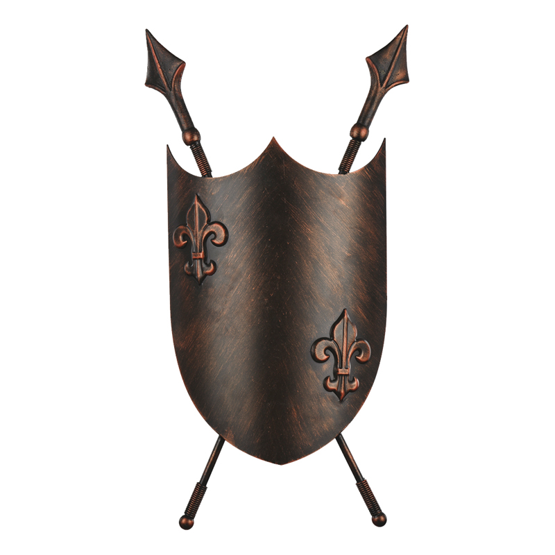 Бра Shield Heraldic Lily Sconce Коричневый винтаж в Омске | Loft Concept 