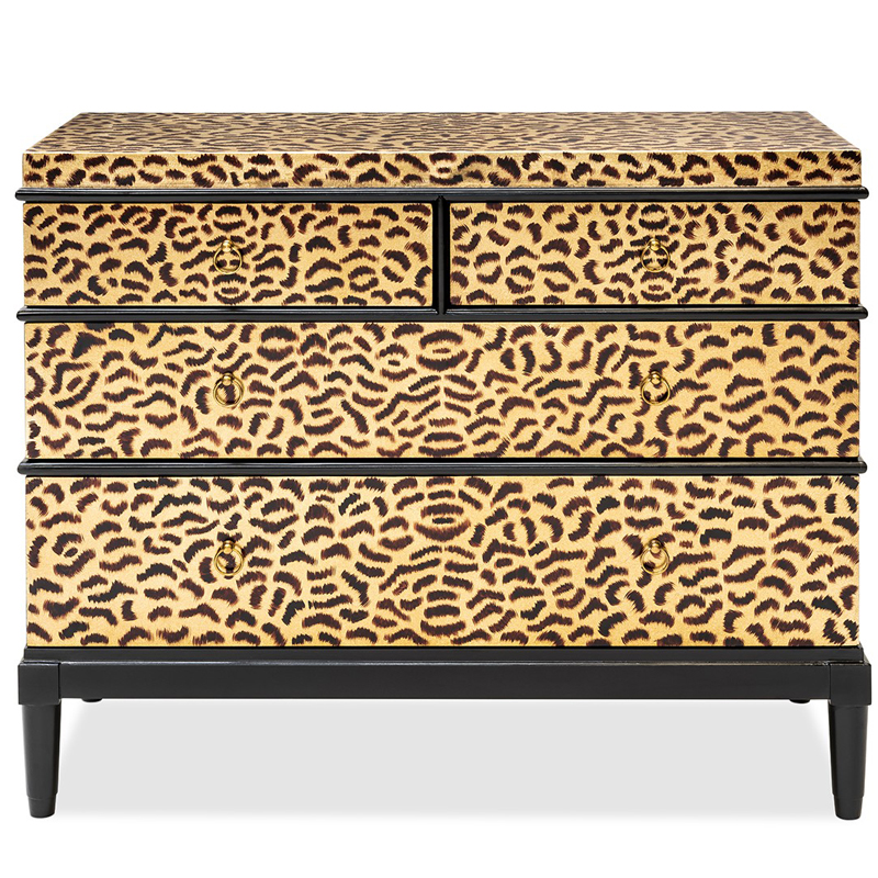 Комод DRESSER KRIZIA leopard Карамель Черный в Омске | Loft Concept 