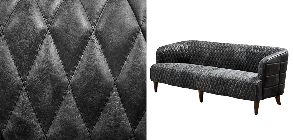 Диван Rhombuses Upholstery Graphite Sofa Диван Rhombuses Upholstery Graphite Sofa - Loft-Concept в Омске