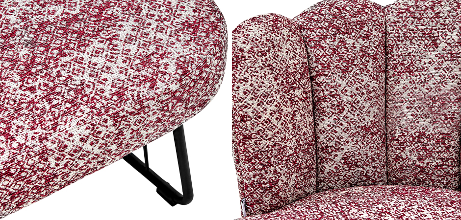 Кресло Noah Armchair cherry-white - фото №1