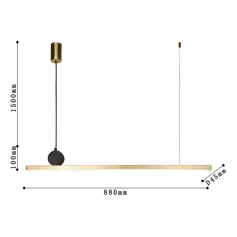 Светодиодная люстра DRAWING LINES Gold в Омске