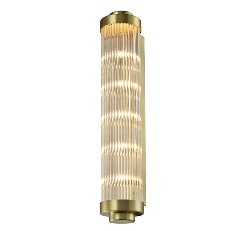 Бра Buck Glass TUBE Wall Lamp Brass Латунь Прозрачный (Transparent) в Омске | Loft Concept 