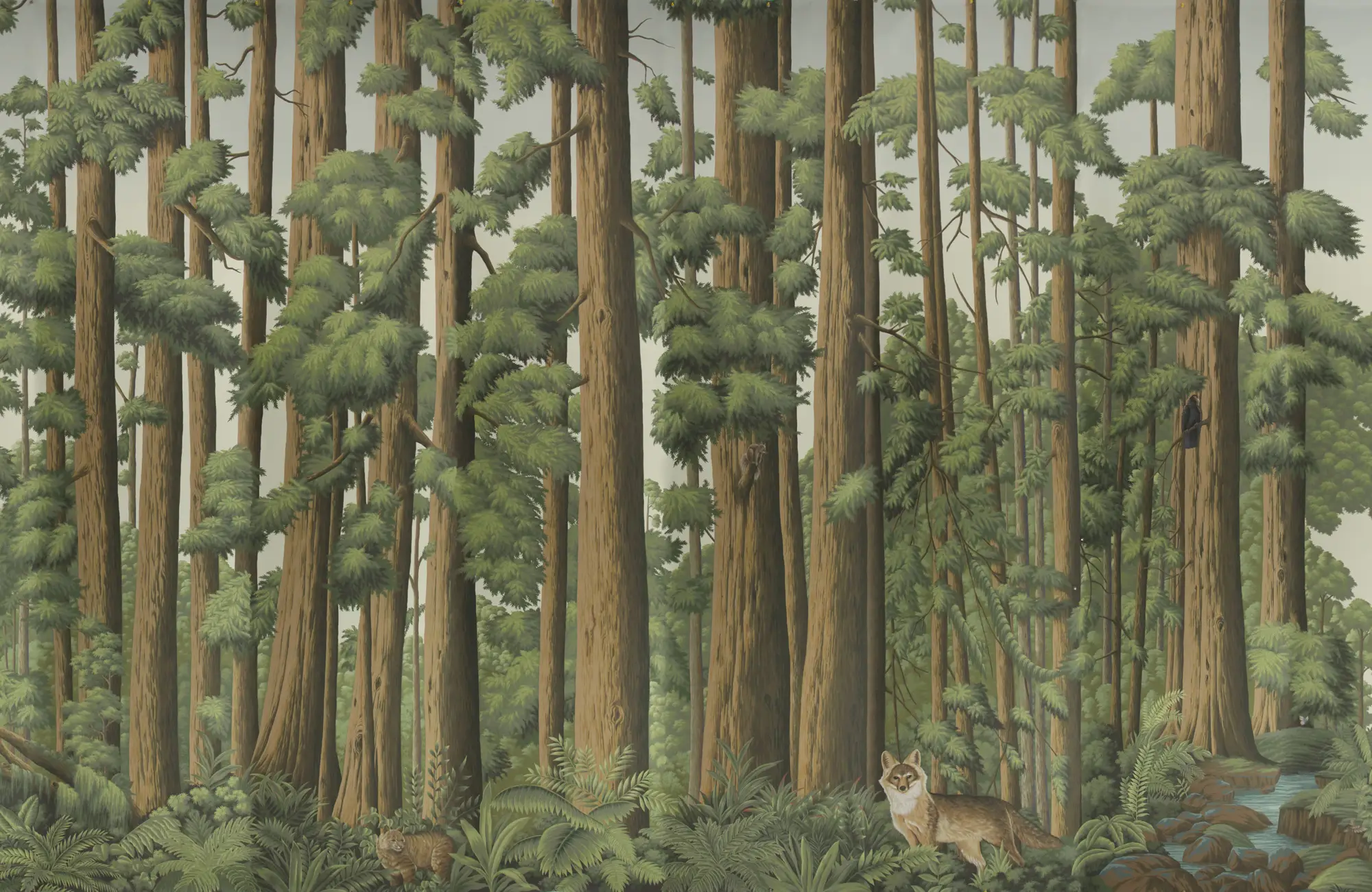 Обои ручная роспись Redwoods Colourway SC-281 on scenic paper Обои ручная роспись Redwoods Colourway SC-281 on scenic paper - постер Loft-Concept в Омске