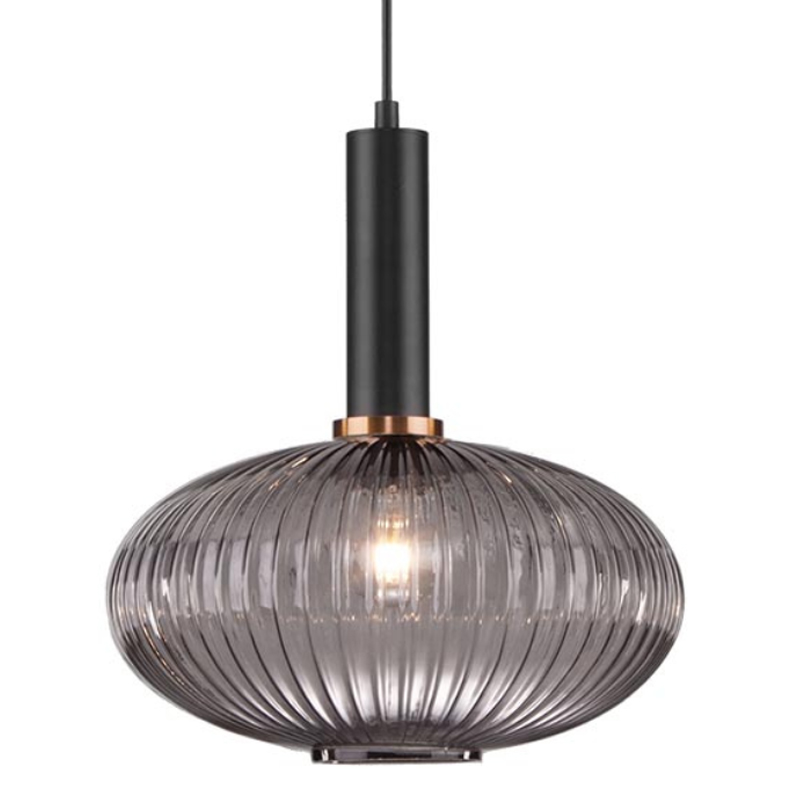 Светильник Ferm Living chinese lantern Gray II Серый (Gray) Черный в Омске | Loft Concept 