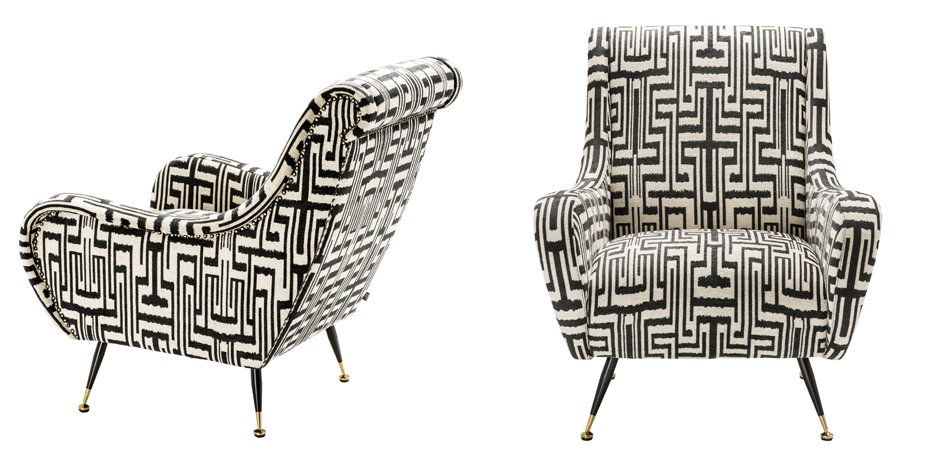 Кресло Eichholtz Chair Giardino Ozbek Black Кресло Eichholtz Chair Giardino Ozbek Black - Loft-Concept в Омске