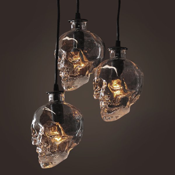 Люстра Череп Glass Skull Pendant  в Омске | Loft Concept 